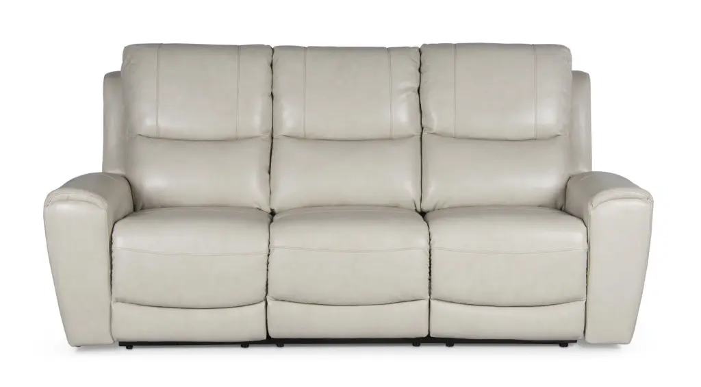 Contemporary Leather Power Recliner Leg Rest and Headrest steve silver furniture