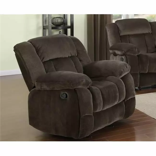 Sunset Trading Teddy Bear Reclining Chair Cocoa Brown