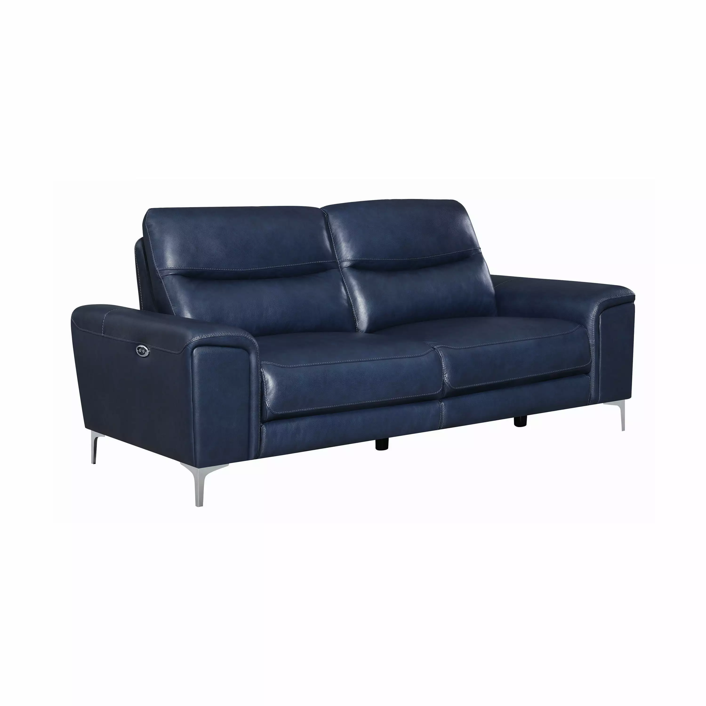 Largo Upholstered Power Sofa Ink Blue Reclining Living Room Sofa Coaster Company