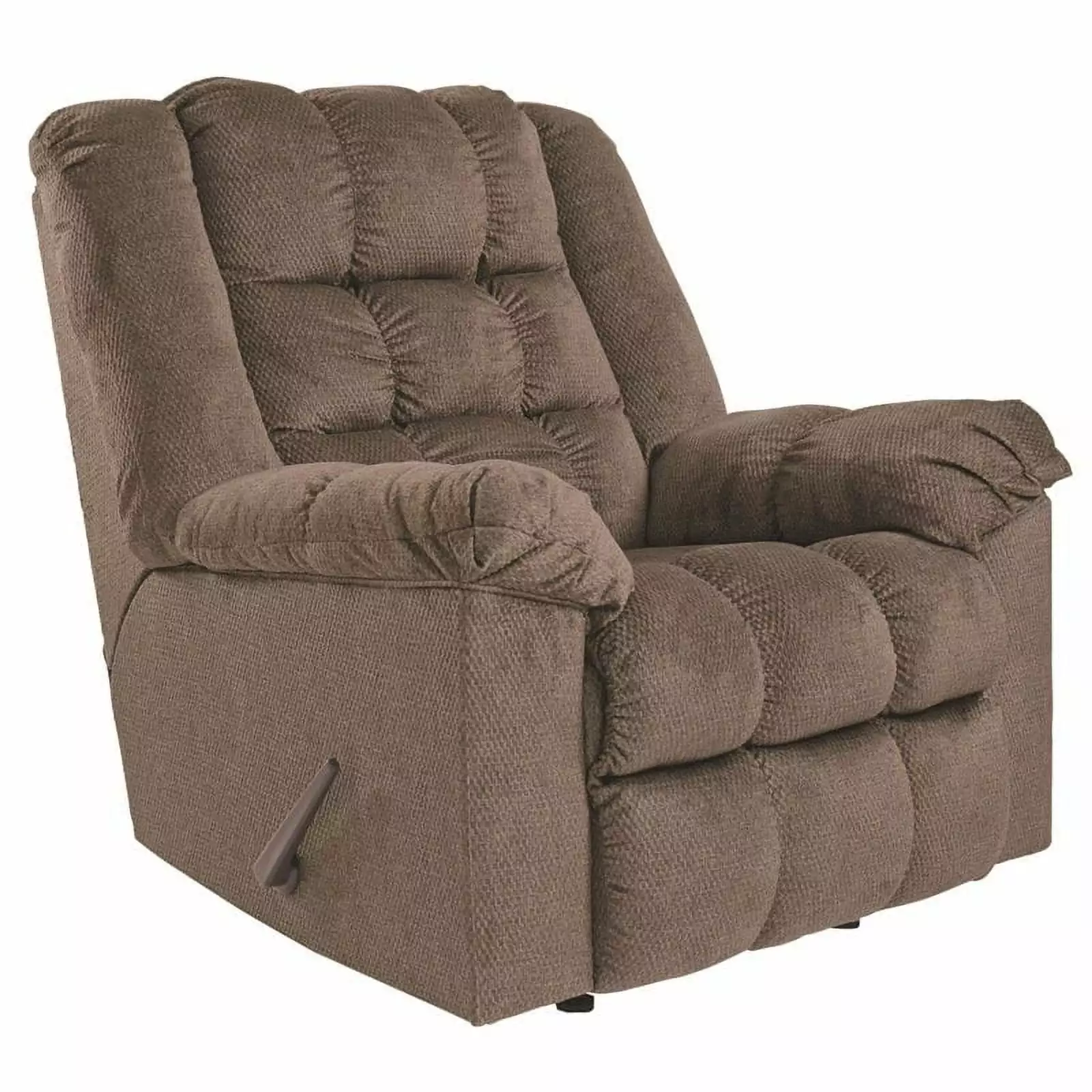 Bowery Hill Contemporary Polyester Upholstered Rocker Recliner Autumn Finish