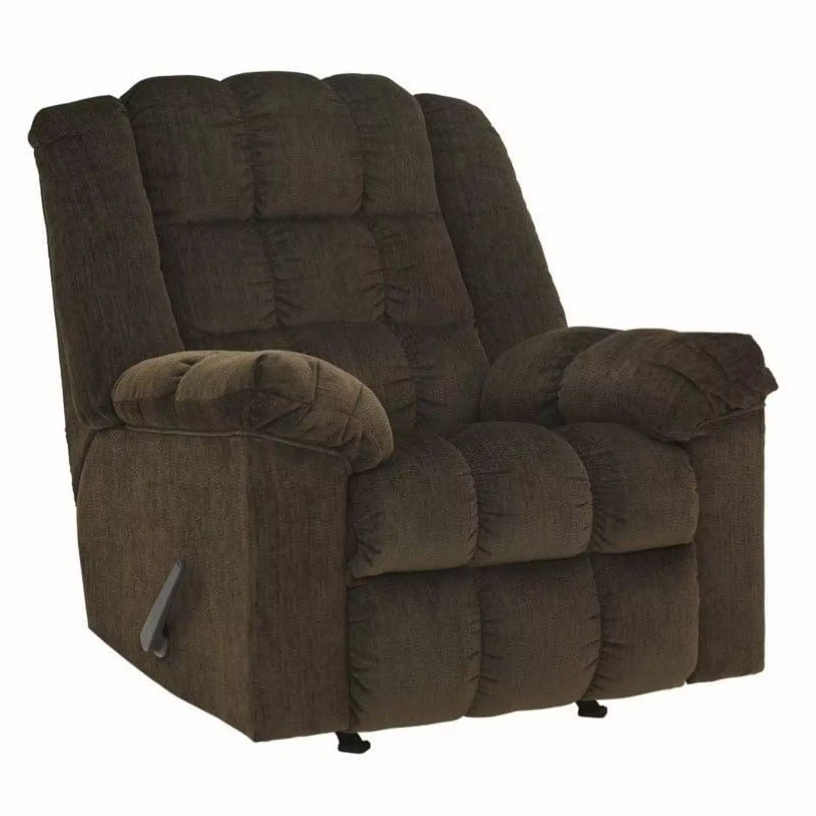 Bowery Hill Contemporary Rocker Recliner Cocoa Living Room Chair