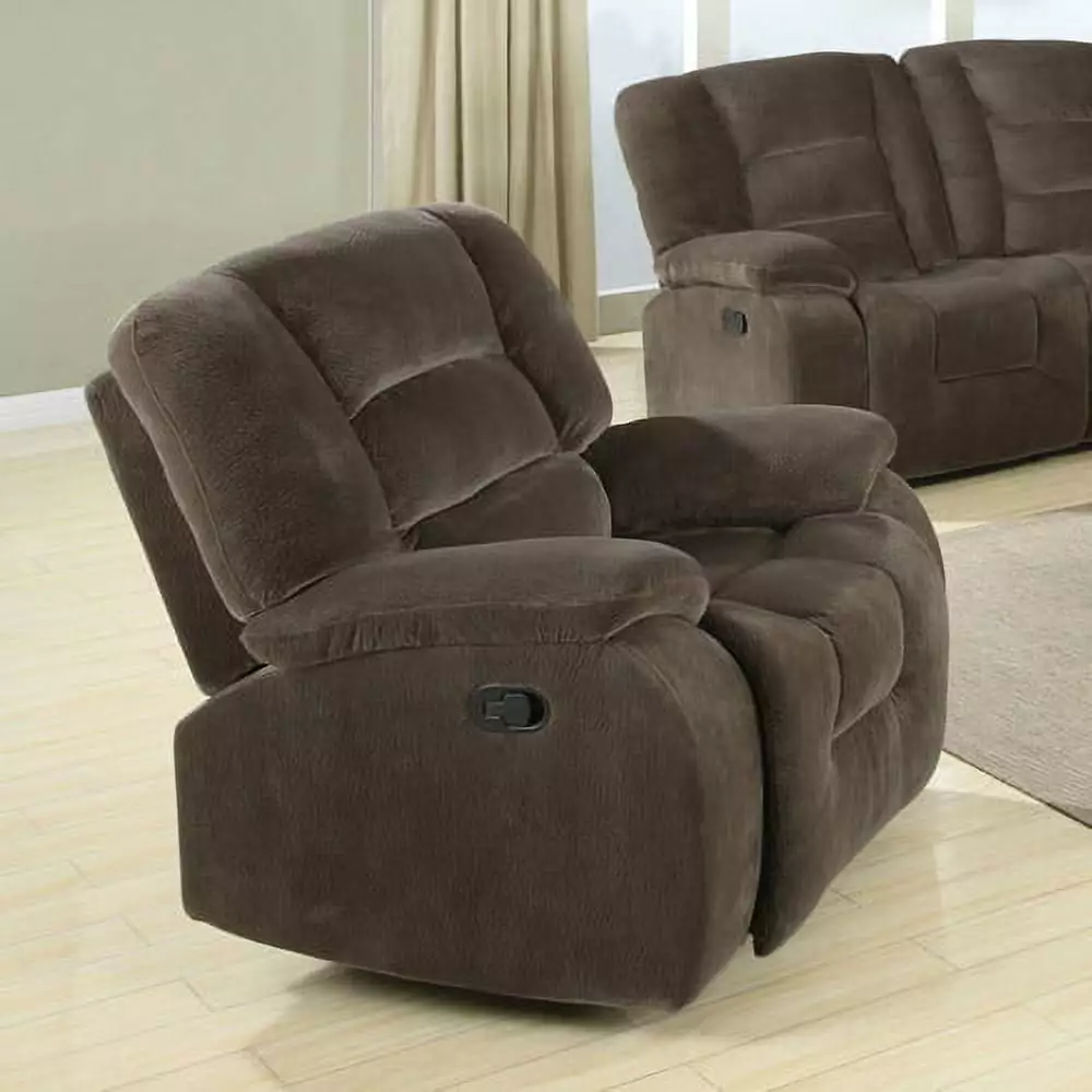 Charlie Upholstered Rocker Recliner Brown Sage Comfortable Relaxation Coaster Company