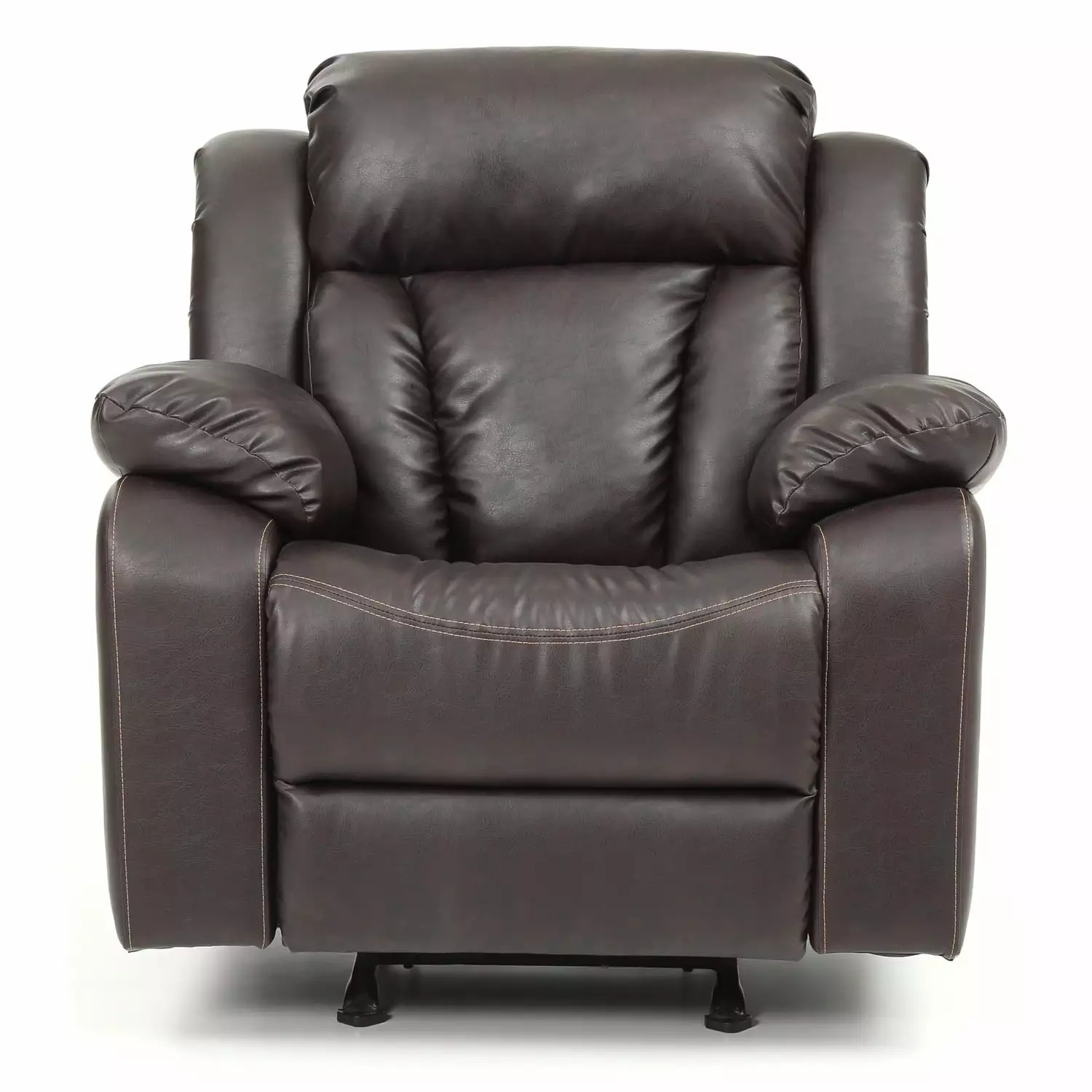 LYKE Home Rocker Recliner Dark Brown