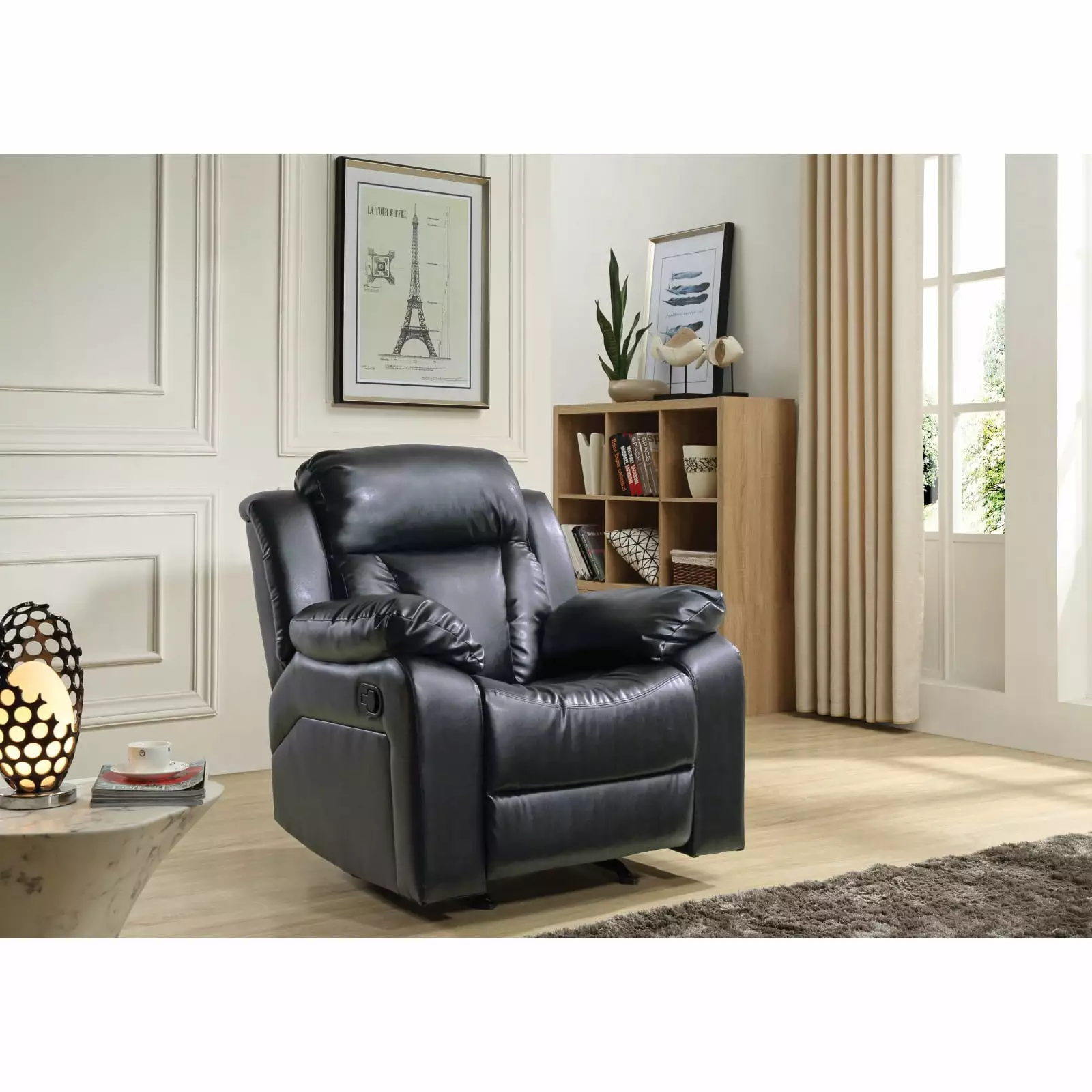 Miekor Furniture Daria G683-RC Rocker Recliner Black