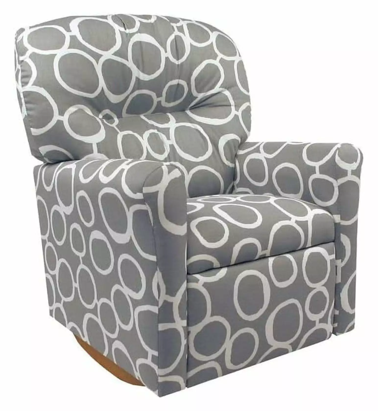 Contemporary Freehand Storm Grey Rocker Recliner Modern Living Room Chair SinYYH