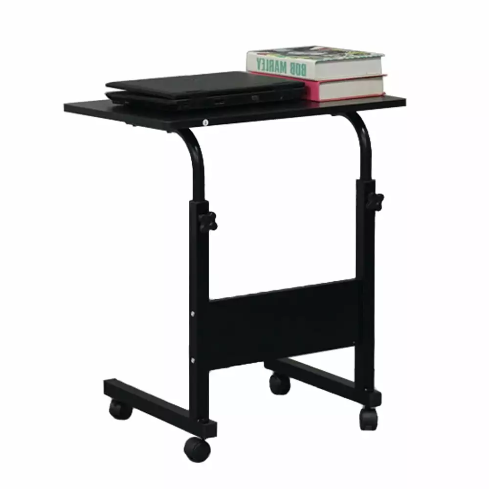 UBesGoo Side Table Baffle Adjustable Height Laptop Table Stand Rolling Computer Desk FCH