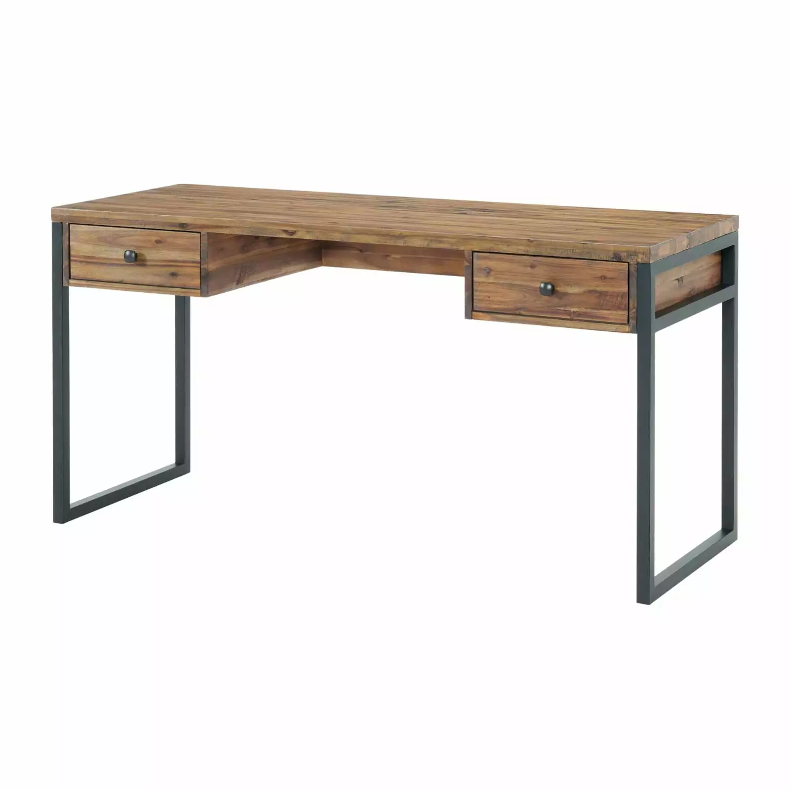 Alaterre Furniture Claremont 60 Inch Rustic Wood and Metal Desk