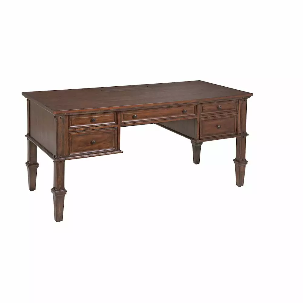 American Woodcrafters Sedona Rustic Cherry 60-inch Wood Storage Desk