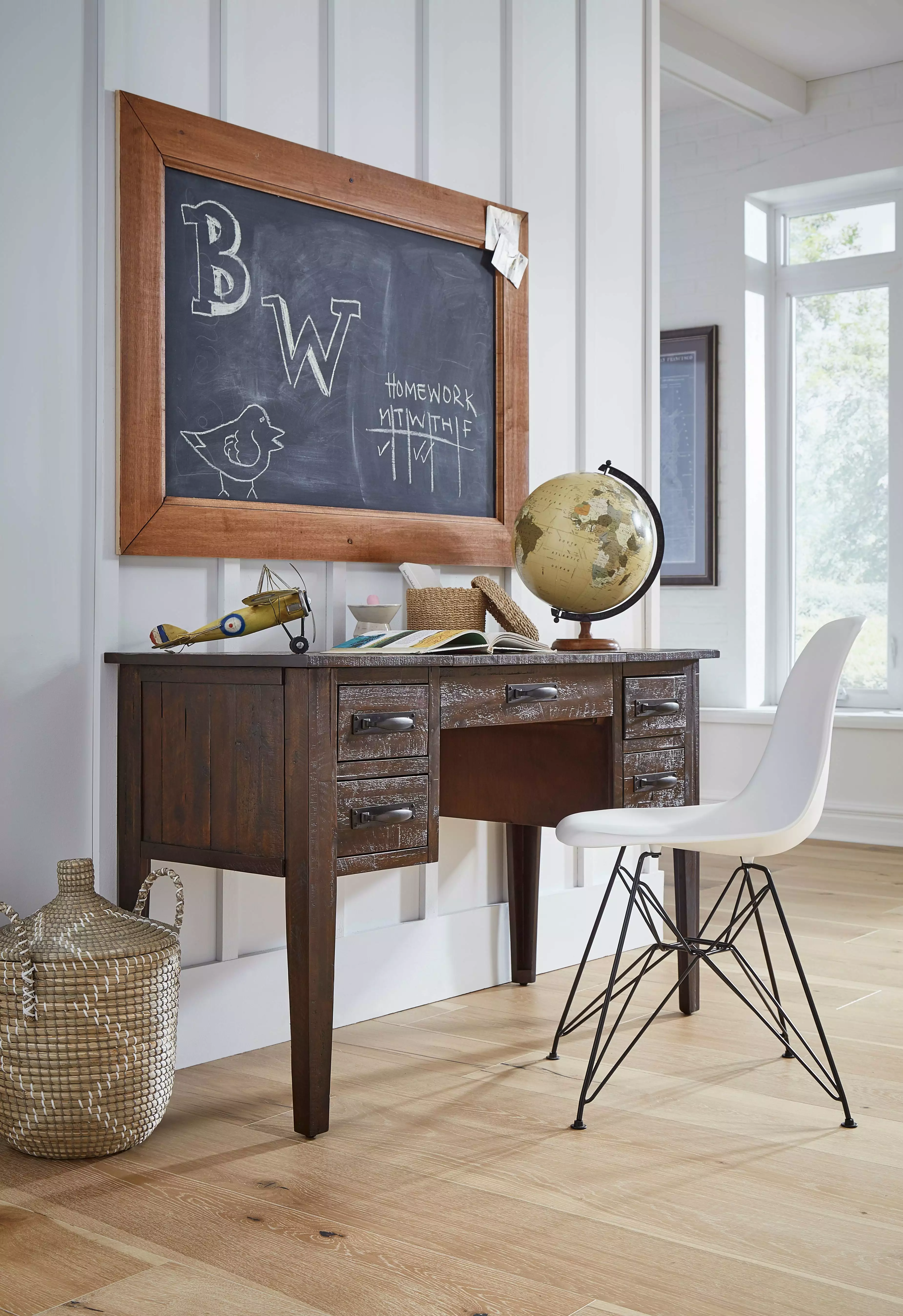 Jofran Jackson Lodge Rustic Distressed Acacia Desk Farmhouse Style JOFRAN INC.