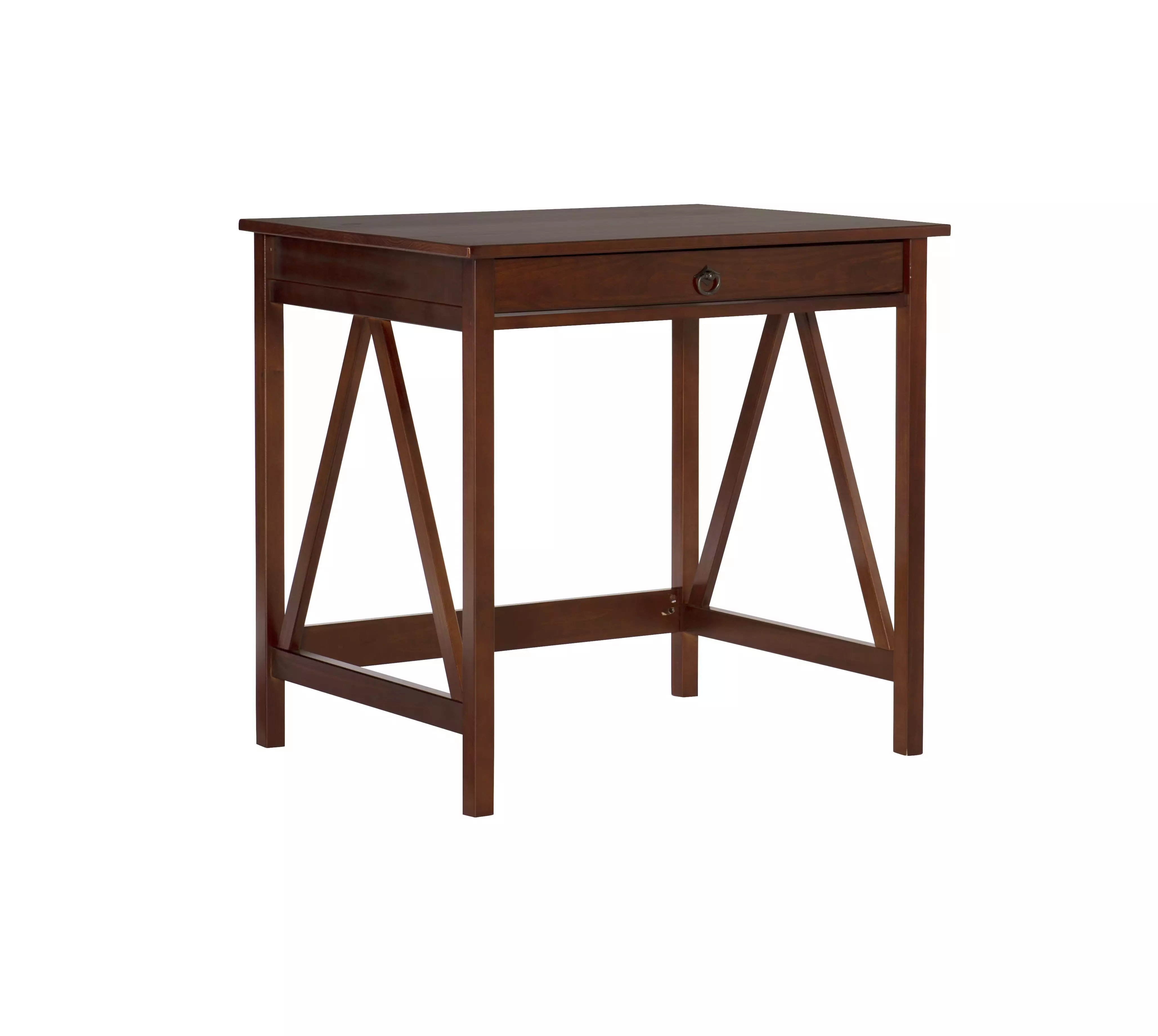 Linon Titian Rustic Laptop Desk Tobacco Finish