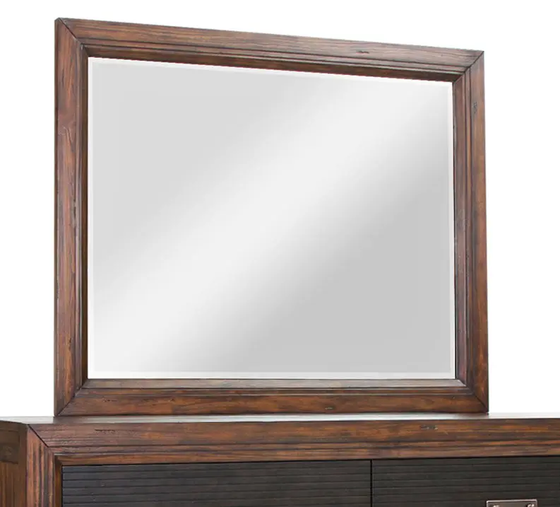 Branson Mirror - Rustic Buckeye Finish, No Assembly Required bridgevine home