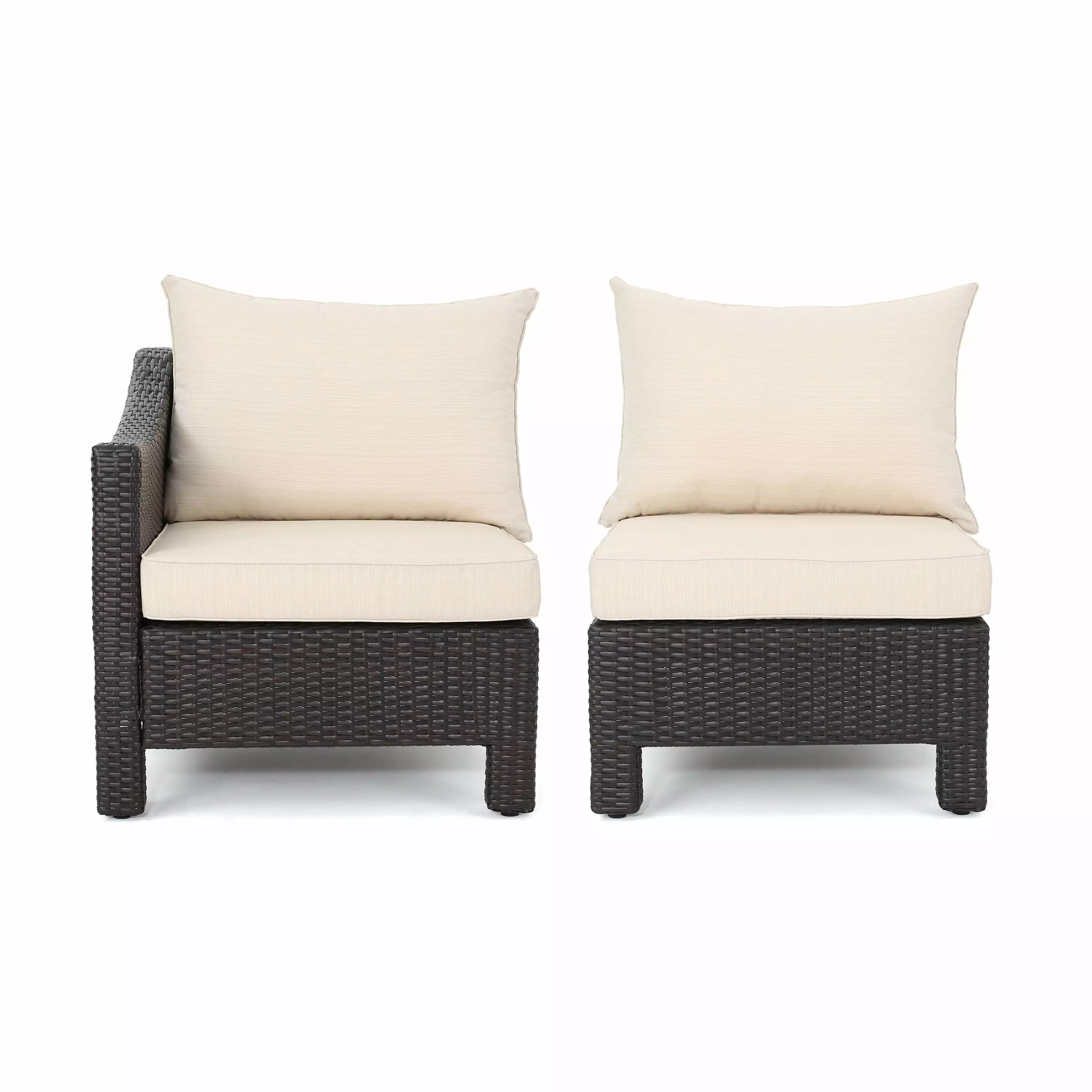 Shape Sofa Set Multi Brown L Arm CNCJ