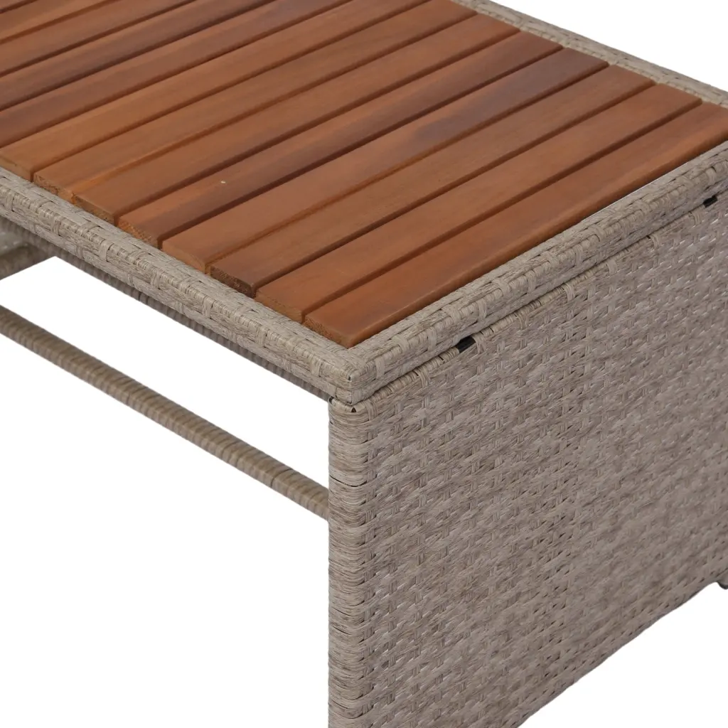 3 Piece Patio Sectional Wicker Rattan Outdoor Furniture Sofa Set Natural eelifee