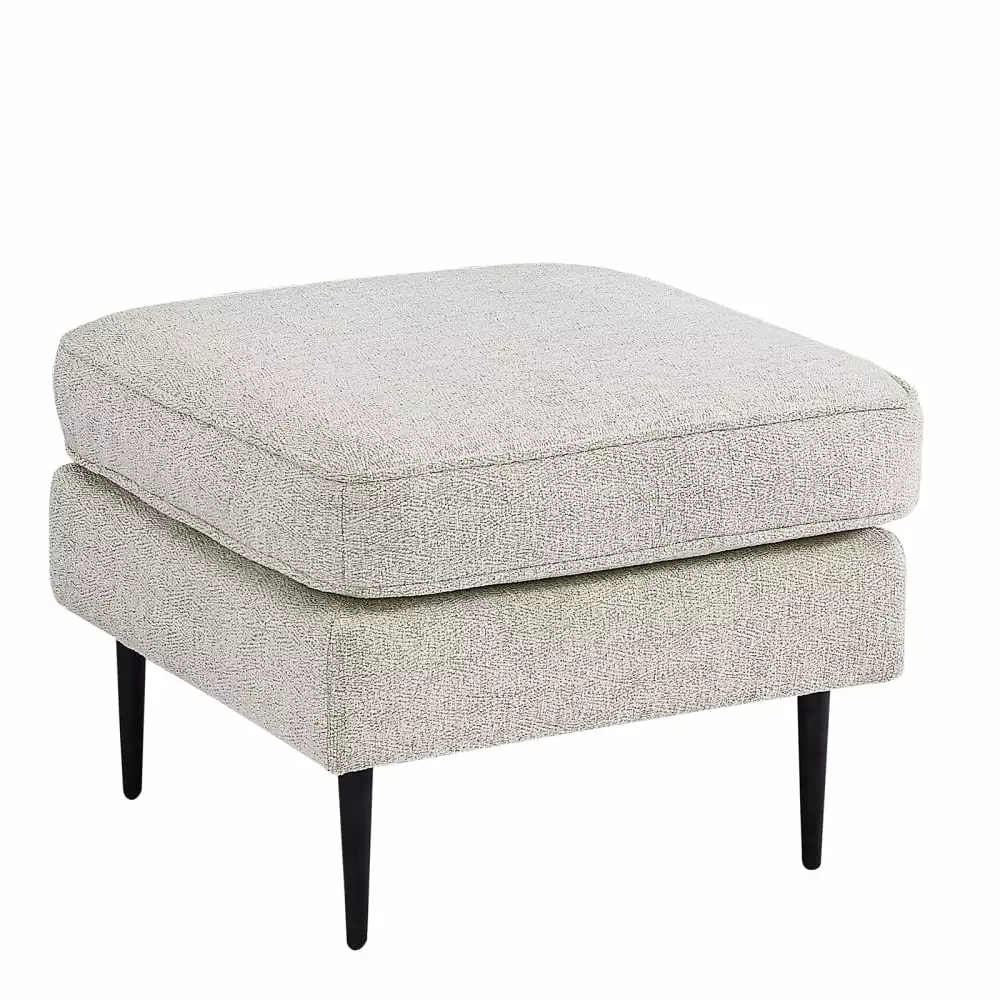 Modern Upholstered Sofa 4 Wood Legs Chenille Square Couch Sofa Chair Living Room Kojooin