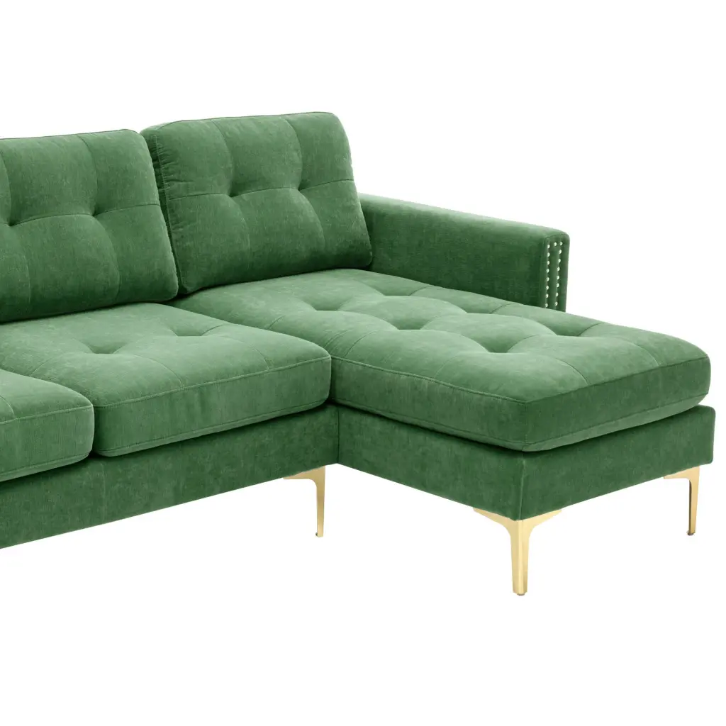 110 Inch Influence Convertible Sectional Sofa Couch Movable Ottoman rnb