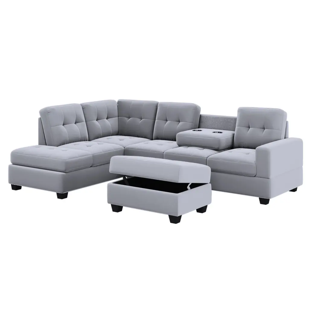 Orisfur Sectional Sofa Reversible Chaise Lounge L Shaped Couch rnb