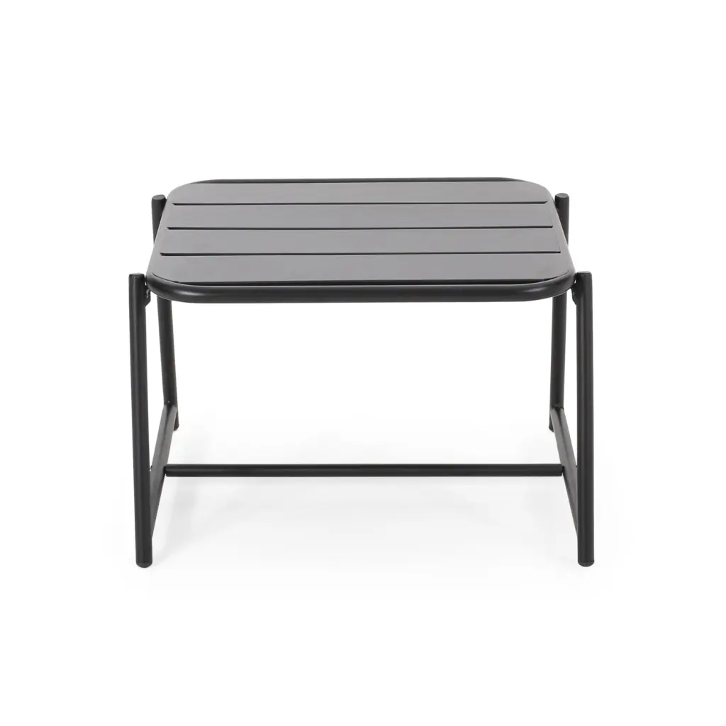 Conrad Side Table Matte Black Iron End Table Living Room Bedroom Nightstand nh-kisa