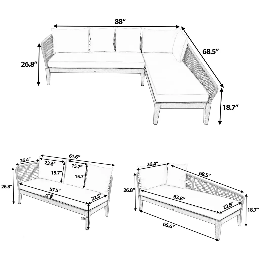 Gray Beige Metal & Wood Modern Side Table Living Room rnb
