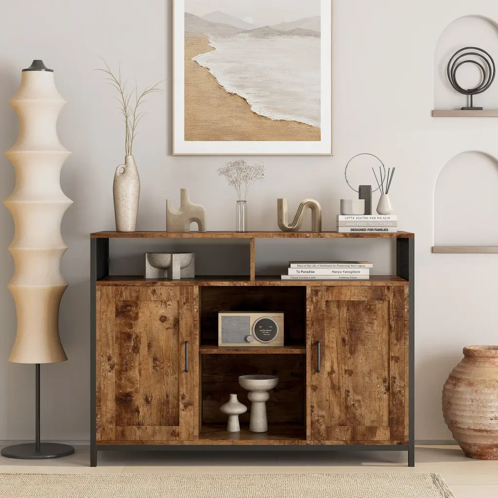 Sideboard Storage Cabinet Open Shelves Kitchen Dining Room dasenwood