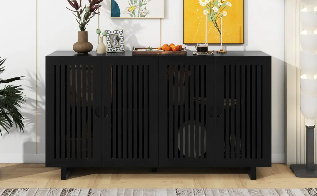 Modern Style Sideboard High Quality Storage Space Hollow Door rnb
