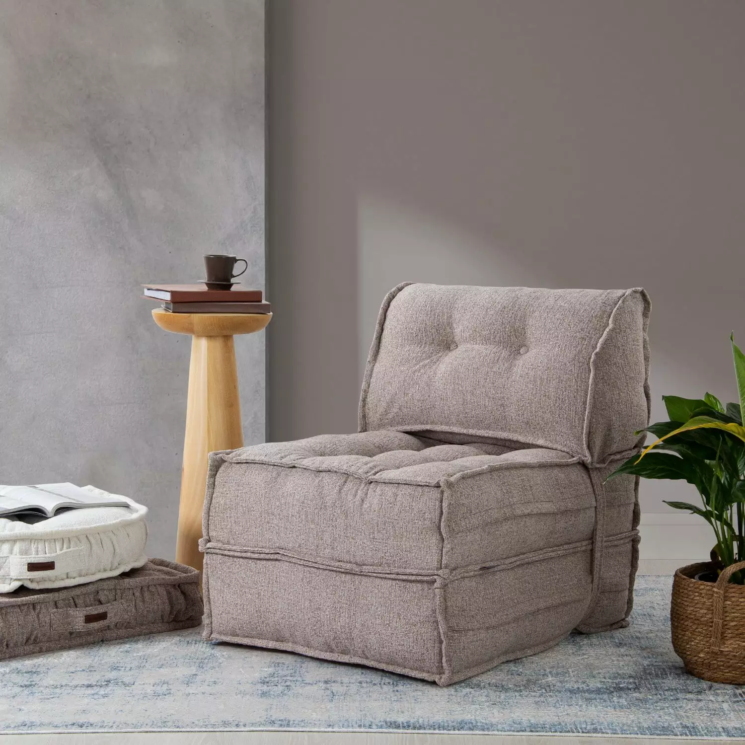 Salida-Mocca Light Brown 1-Seat Sofa-Bed - Compact and Comfortable