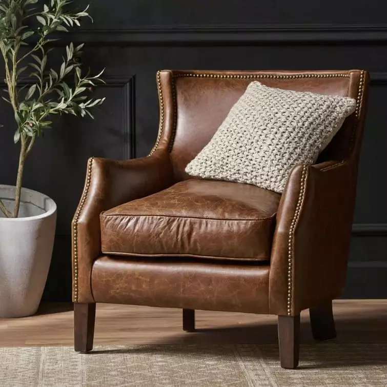 Homiyad Single Sofa Compact Modern Chair Small Spaces