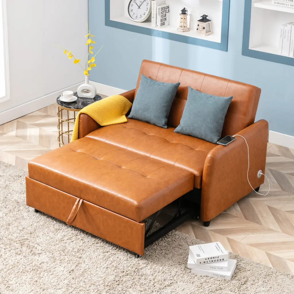 Orisfur 51 Inch Convertible Sleeper Bed Adjustable Oversized Armchair oris fur.