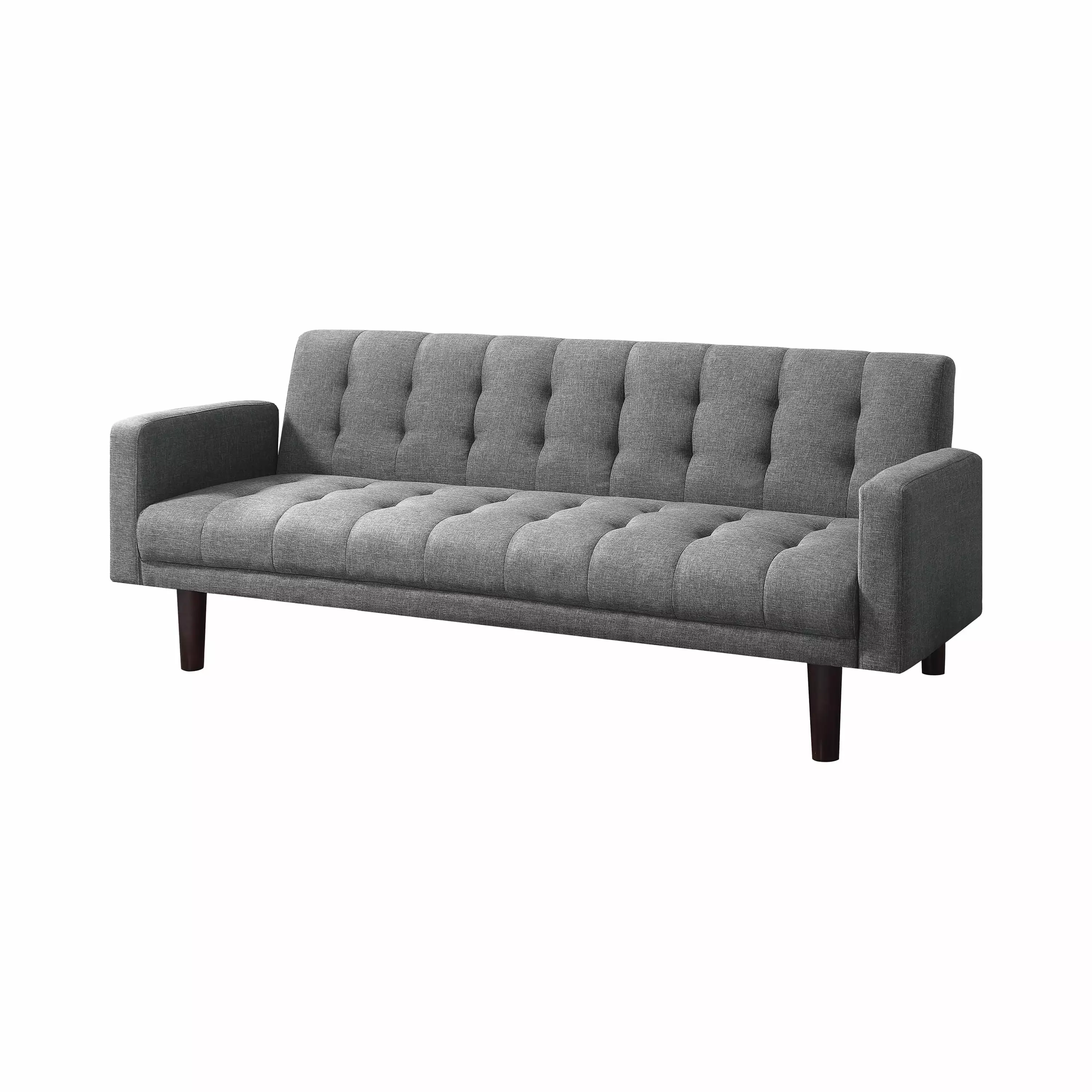 Sommer Tufted Sofa Bed Grey Convertible Sleeper Sofa Living Room or Guest Room Coaster Company