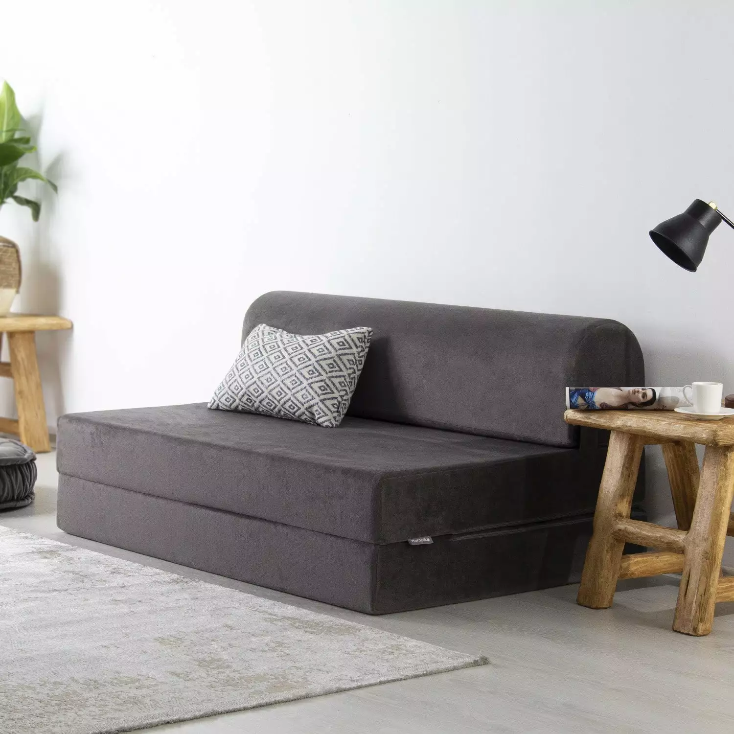 Salida Magic Anthracite 2 Seat Sofa Bed Compact Living Room Furniture