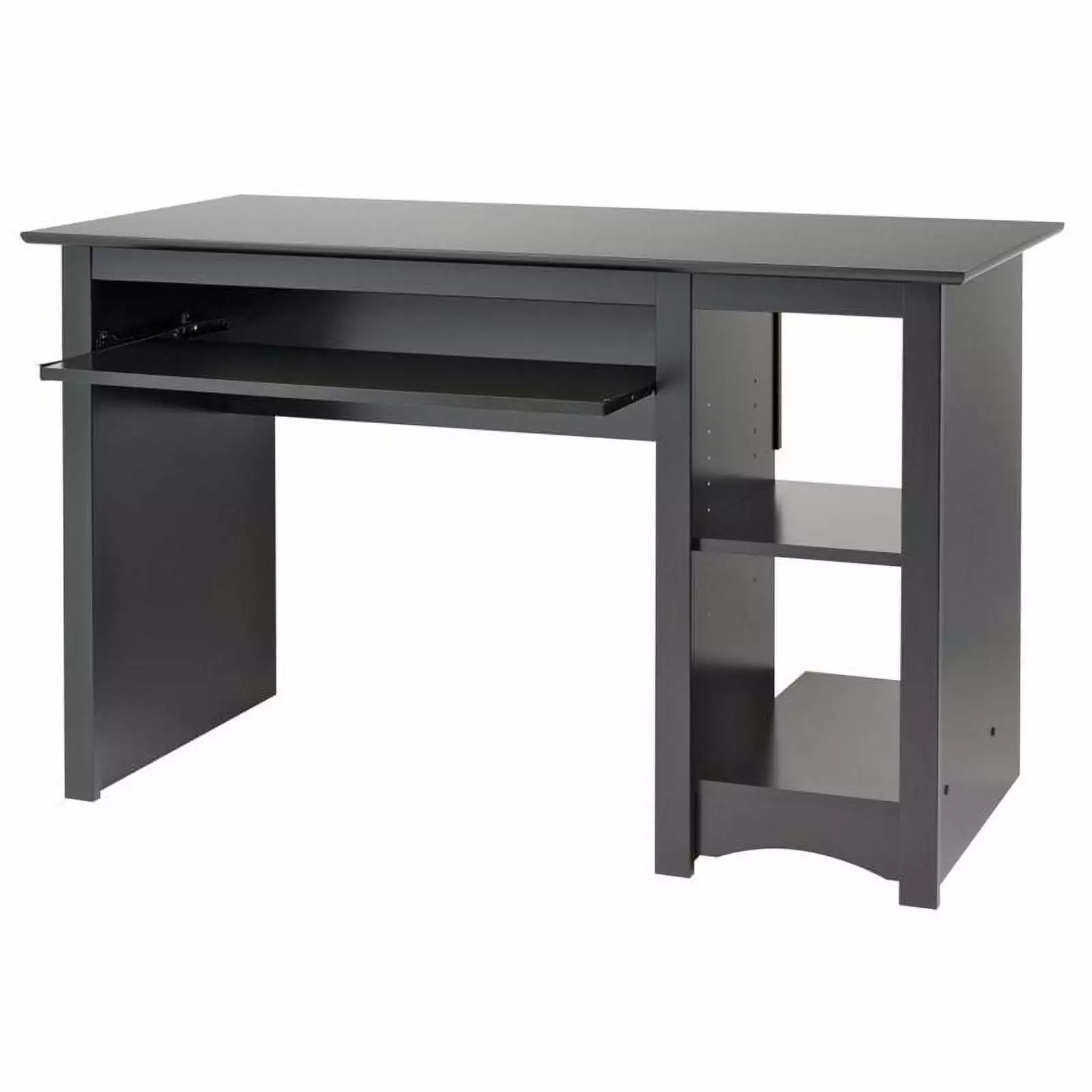 Atlin Designs Small Wood Laminate Computer Desk Black Compact Home Office Desk