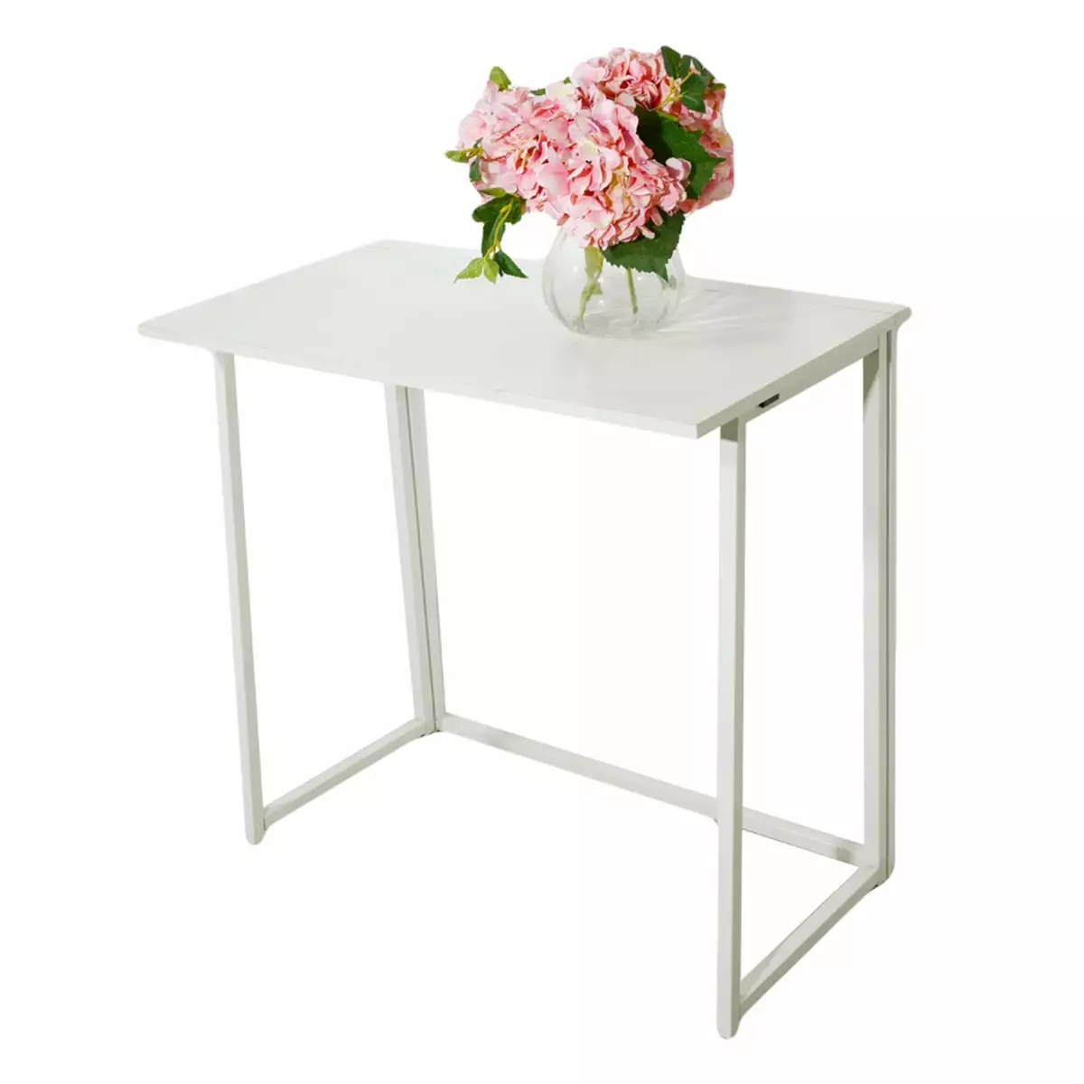 Small Computer Desk 31.5 Inches Folding Table No Assembly Sturdy Writing Desk Qiyuhome