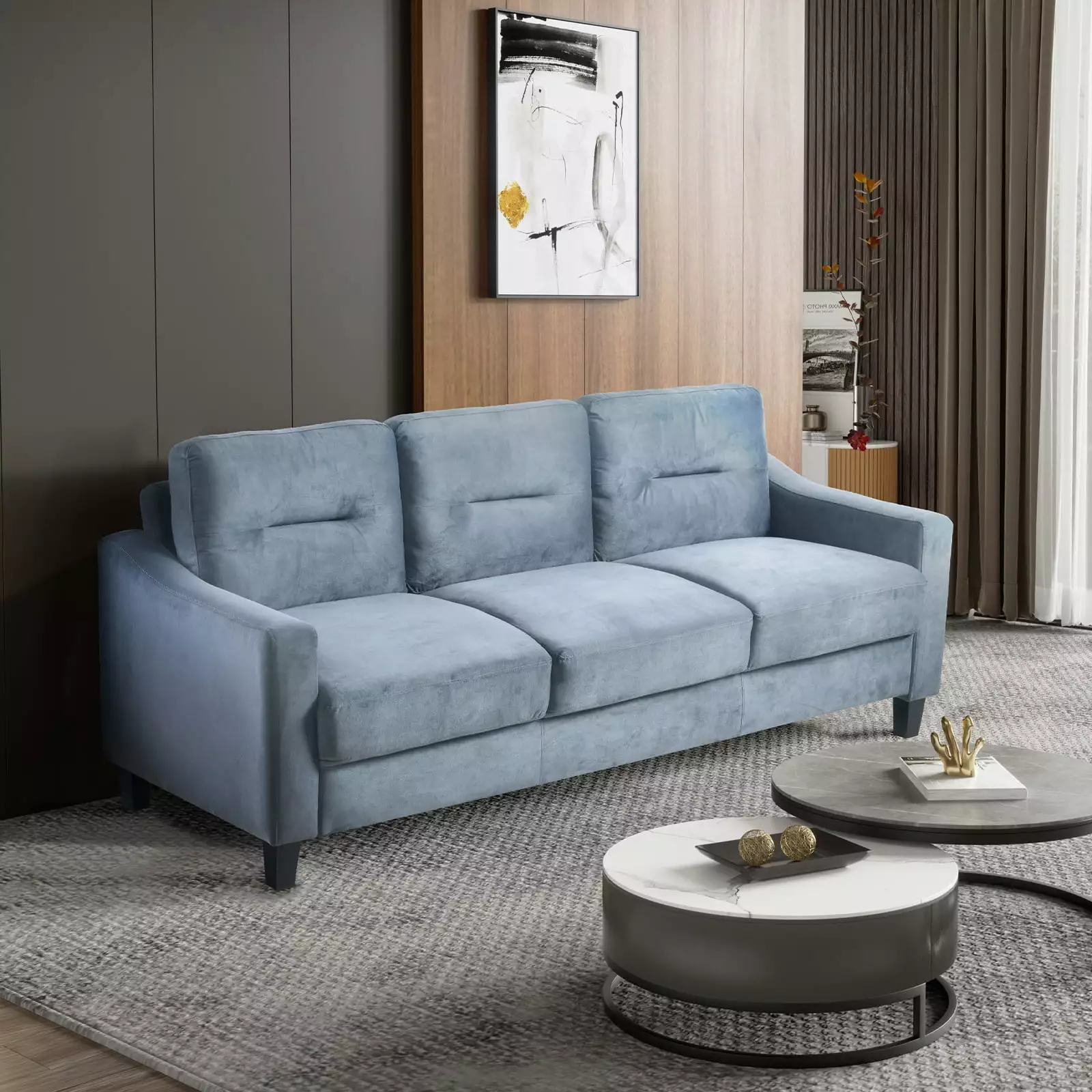 Comfortable Sectional Couches and Sofas Living Room Bedroom Office Small Space OMCCHK