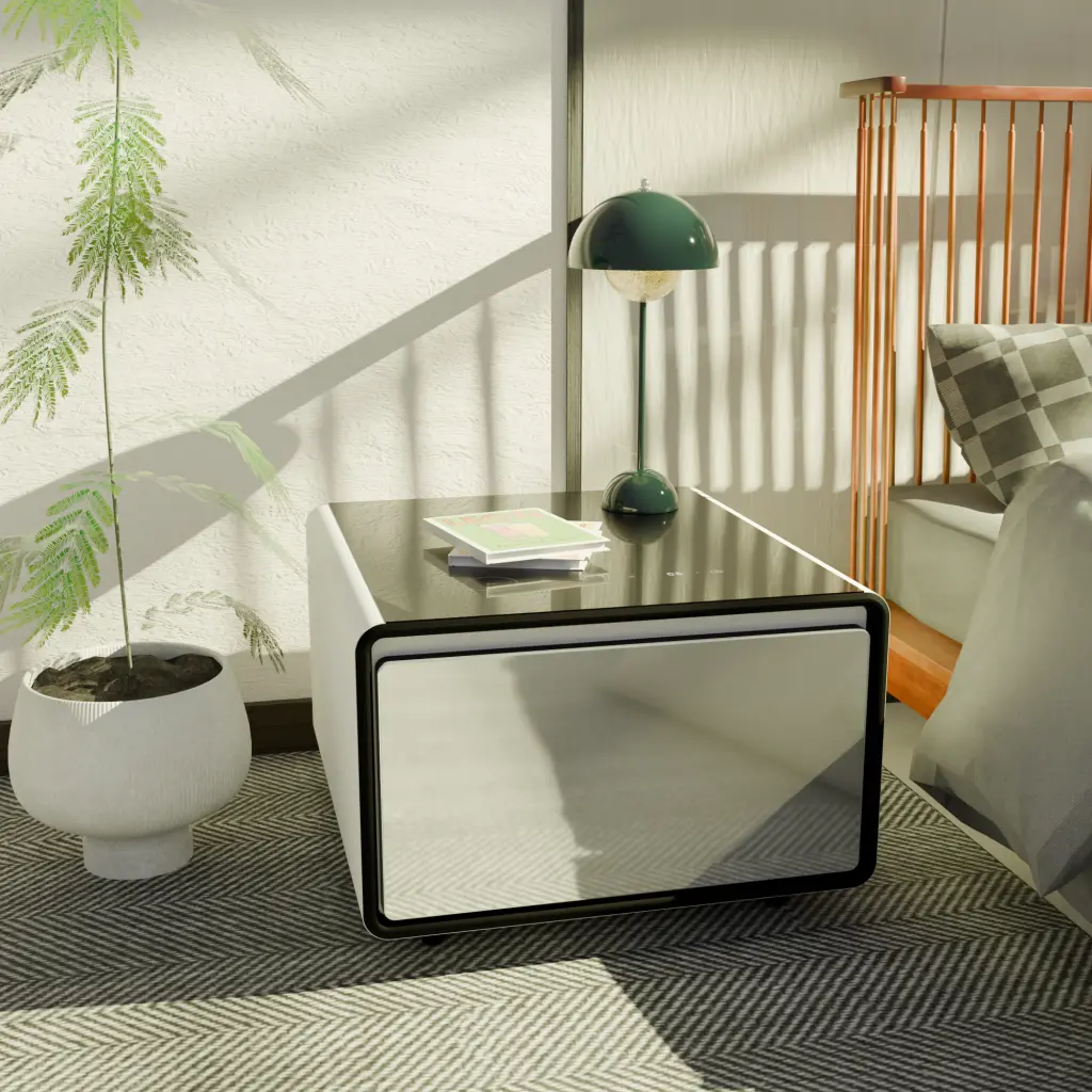 Modern Intelligent Side Table Built Fridge Wireless Charging dgvita