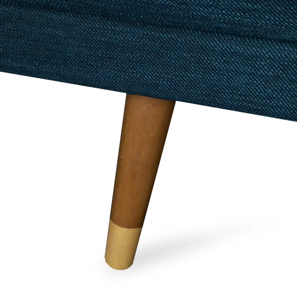 Aidan Mid Century Modern Tufted Fabric Sofa Navy Blue nh-inmax