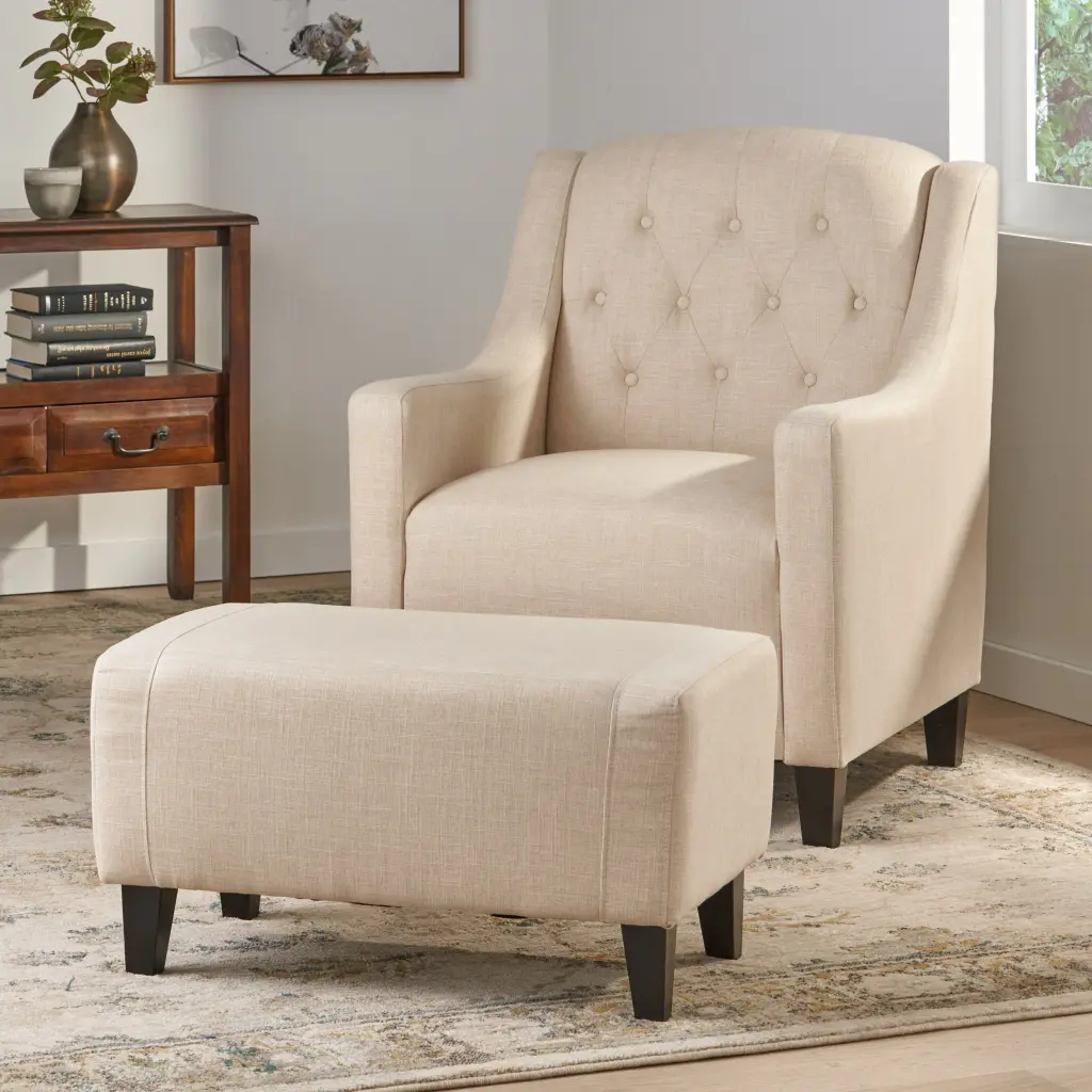 Giada Set 53385.00 53104.00 Beige Brown Fabric Sofa nh-perfect home