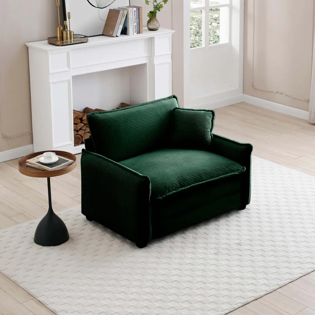 Cozy Single Deep Seat Sofa One Pillow Living Room ui furniture