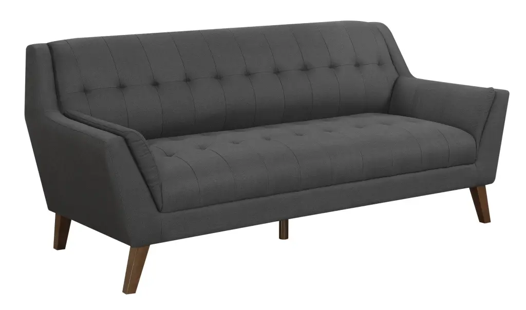 Browning Gray Sofa 3 Seat Gray Foam Engineered Wood Frame wallace - bay