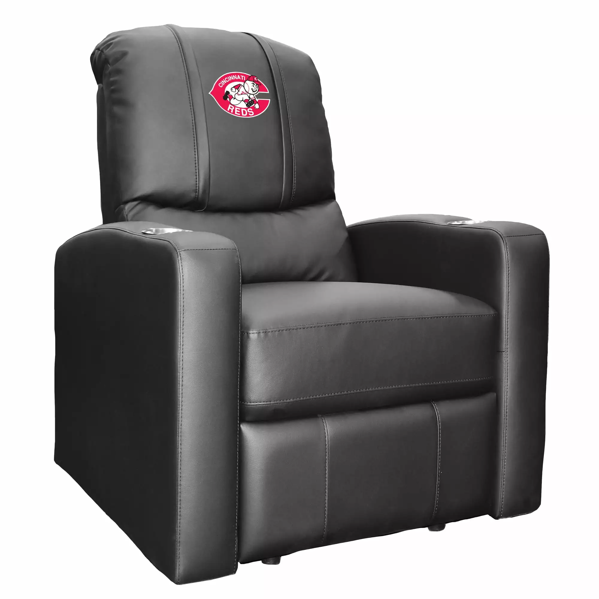Black Cincinnati Reds Stealth Manual Recliner Baseball Enthusiasts DreamSeat