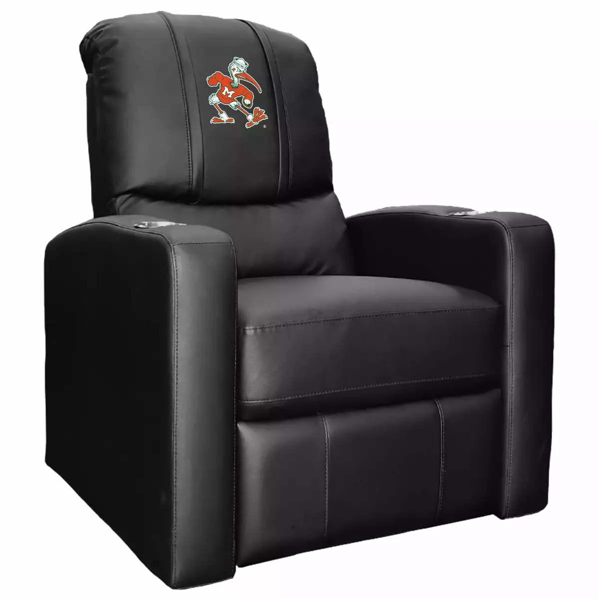 Miami Hurricanes Secondary Logo Stealth Recliner Zipper System DreamSeat