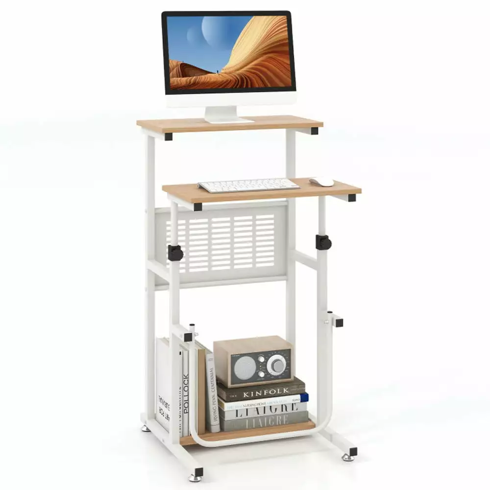 Canddidliike Standing Desk Height Adjustable Desktop Small Space Home and Office Use