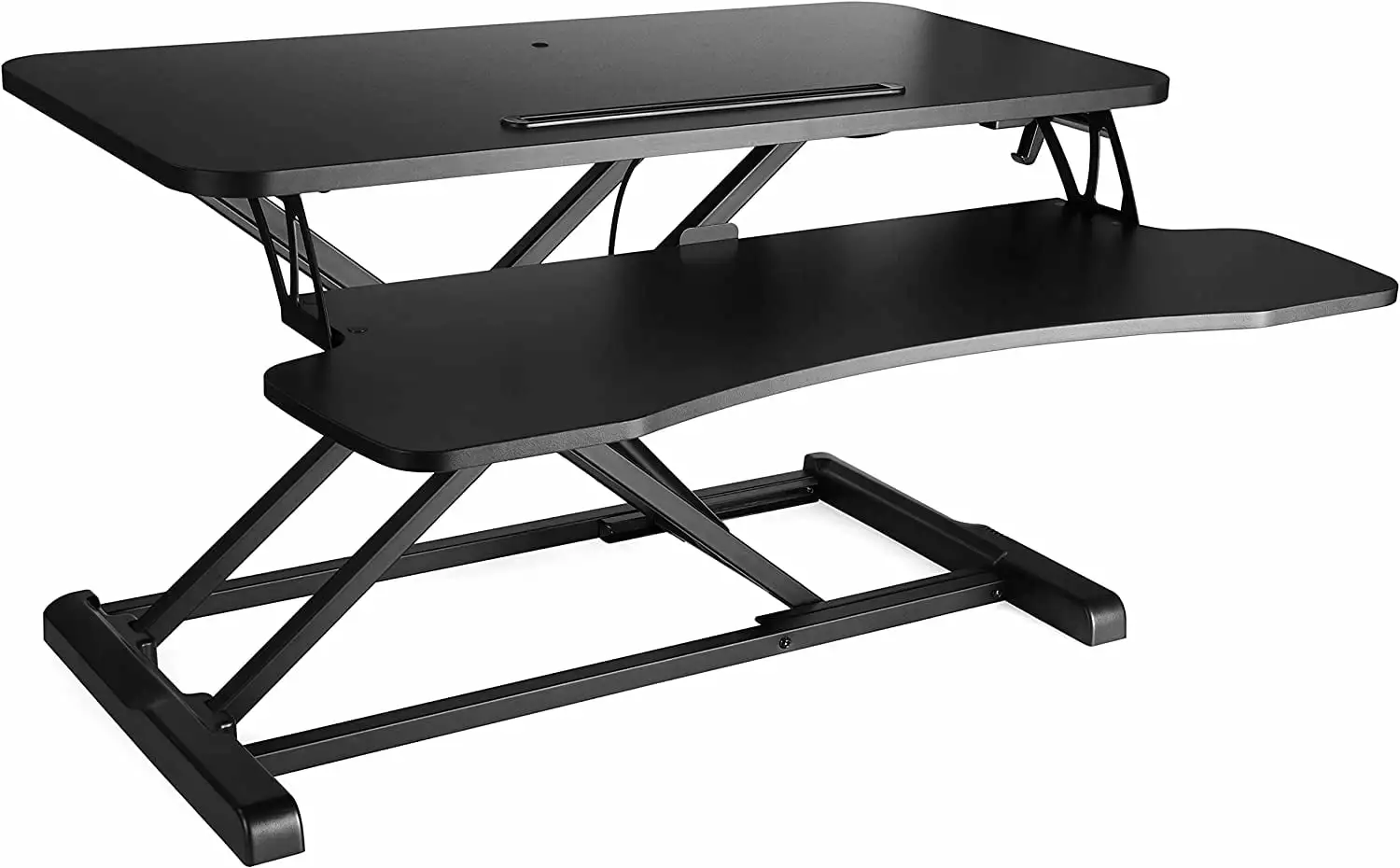 Core Place Stand Up Desk Converter 32 inches Wide 512 sq. Total Surface Area Adjustable Height Desk Home Office Workstatio...