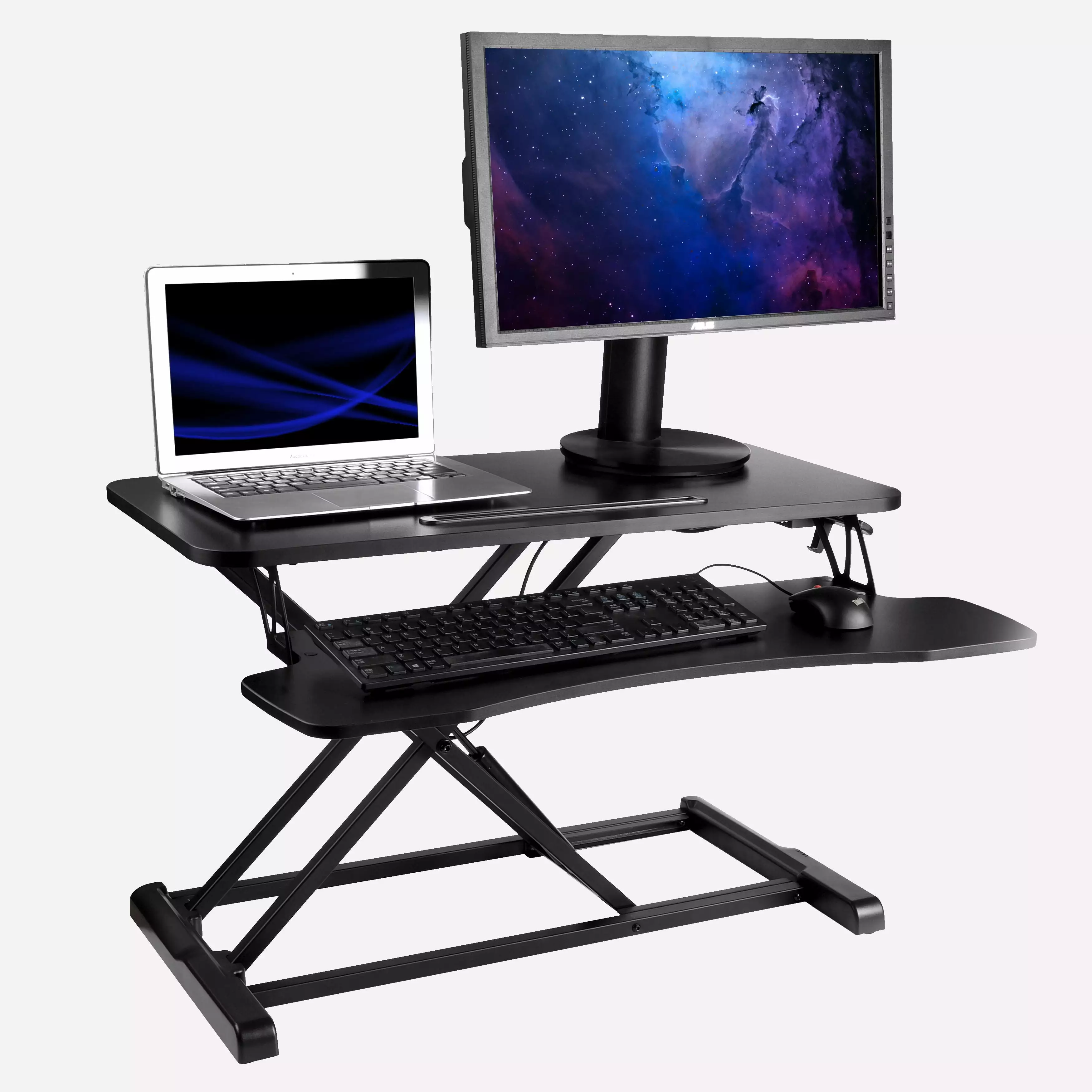 Core Place Stand Up Desk Converter 32 Inch 512sq.. Total Surface Area Adjustable Height Desk Home Office Coreplace