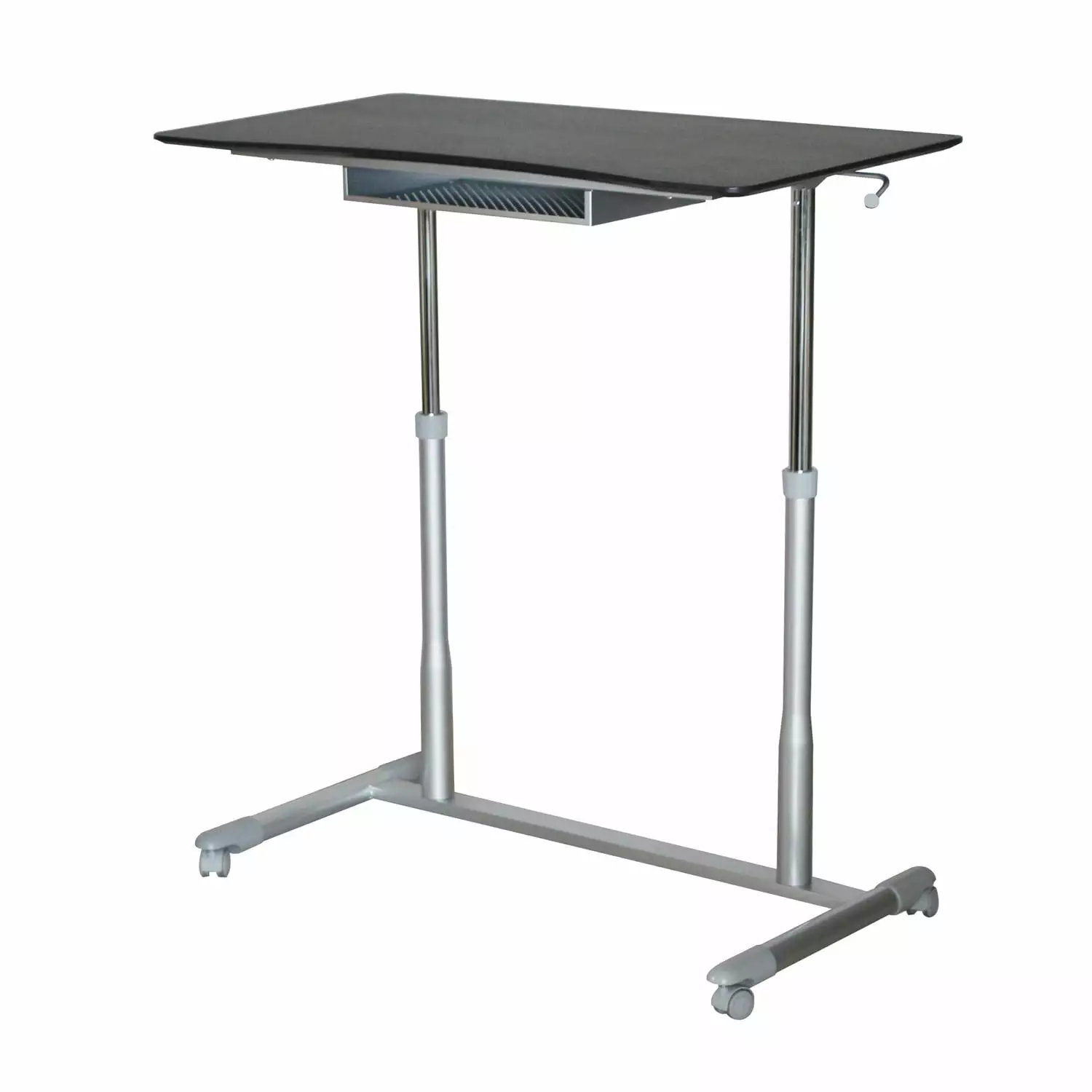 Espresso Adjustable Height Sitting or Standing Desk Stand Up Computer Table Fast Furnishing