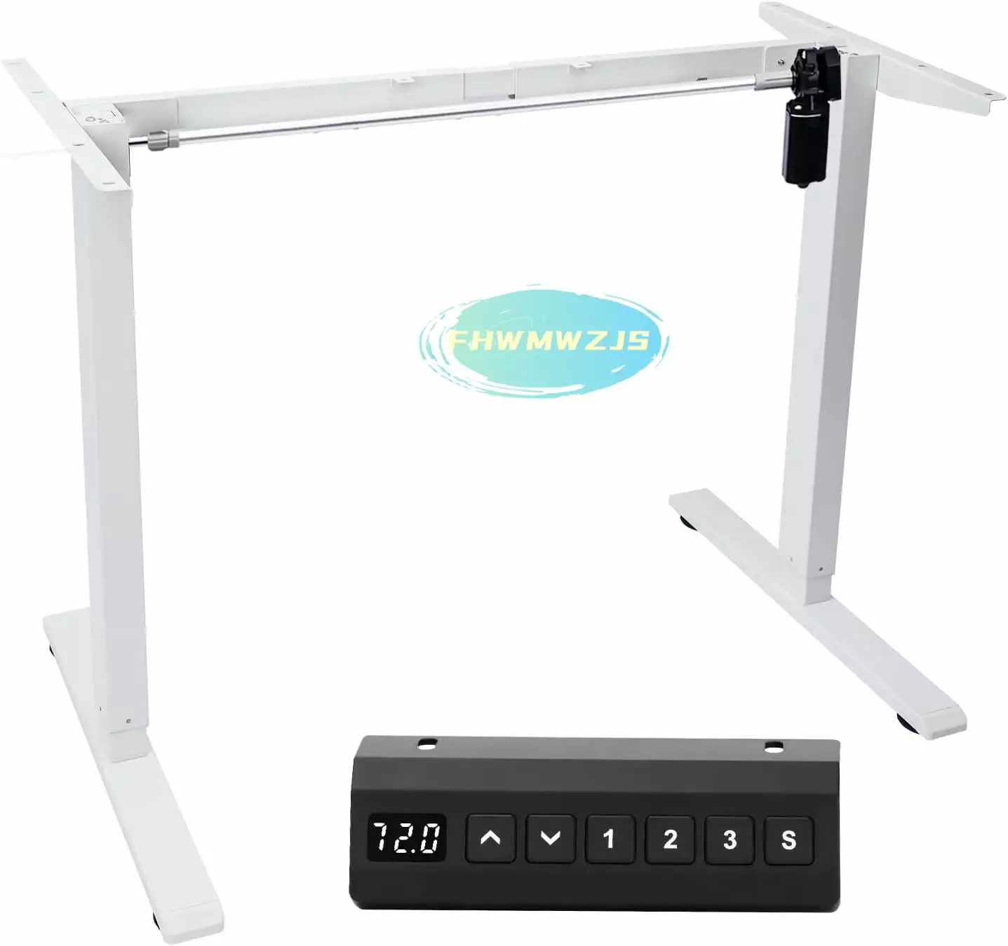 Electric Standing Desk Frame Height Adjustable Table Legs Home Office FHWMZJS