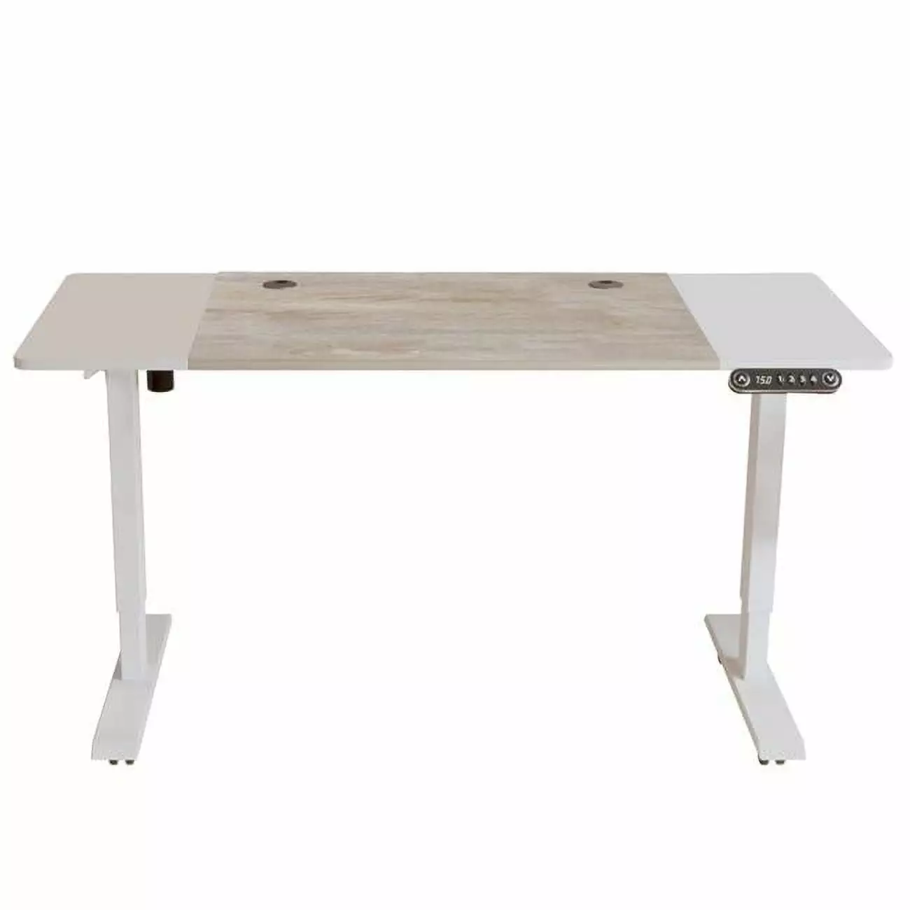 HomeRoots 55 Inch Adjustable White Standing Desk