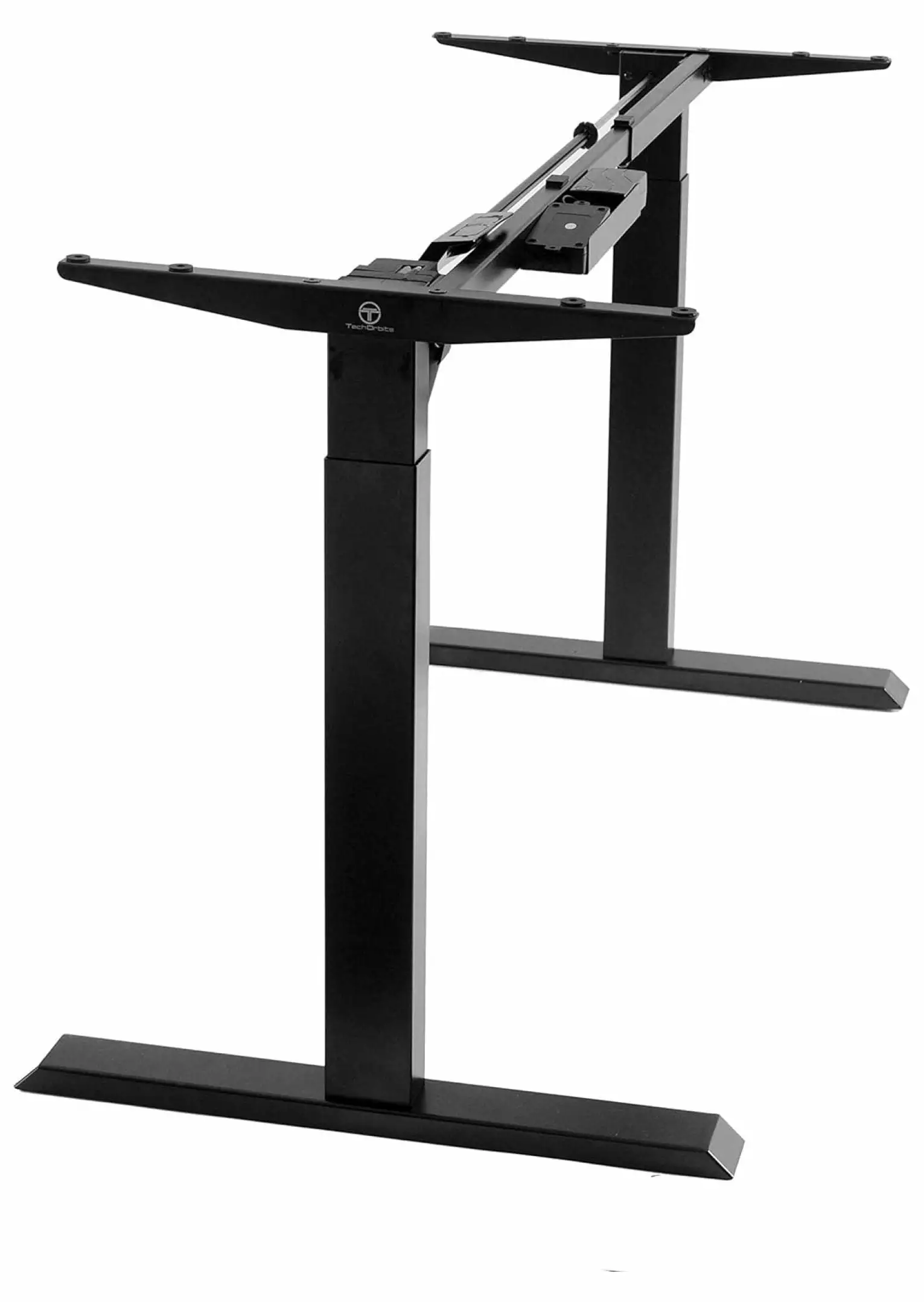 Jadona Electric Standing Desk Frame - Two Leg Motorized Stand Up Desk Base Memory Settings - Black