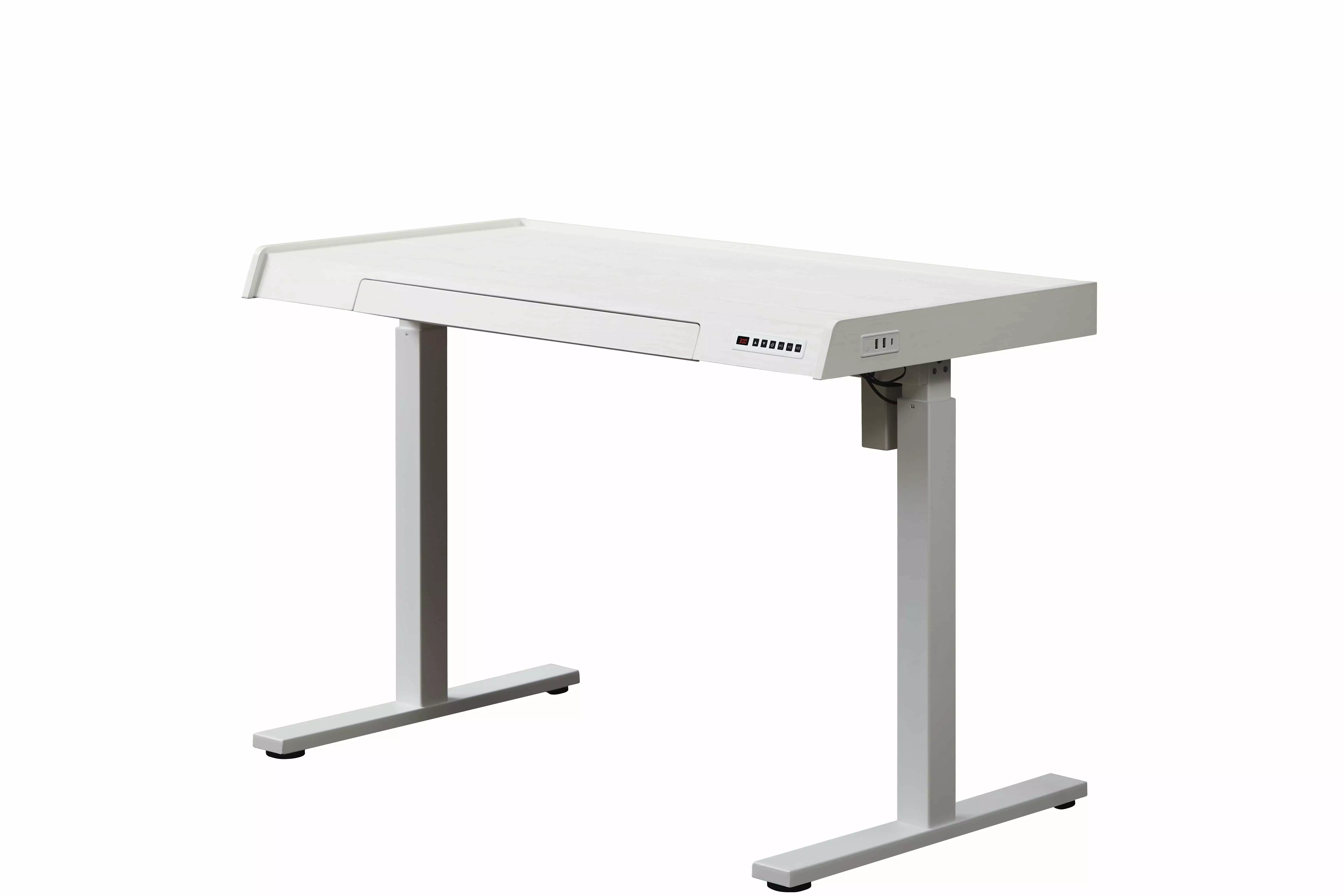 KOWO 48 K309 Electric Height Adjustable Standing Desk Drawer White Modern Office Desk