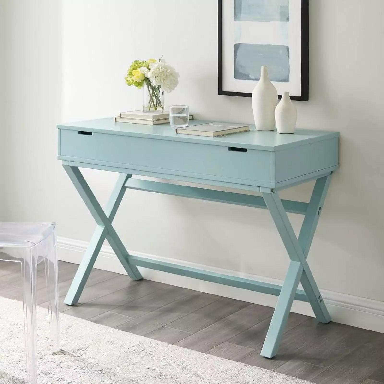Linon Peggy Lift Top Stand Up Desk Multiple Finishes Home Office