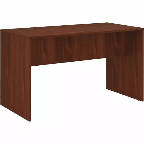 Lorell Essentials Standing Height Table 72x36x41.3 Inches Mahogany Laminate PVC Edge