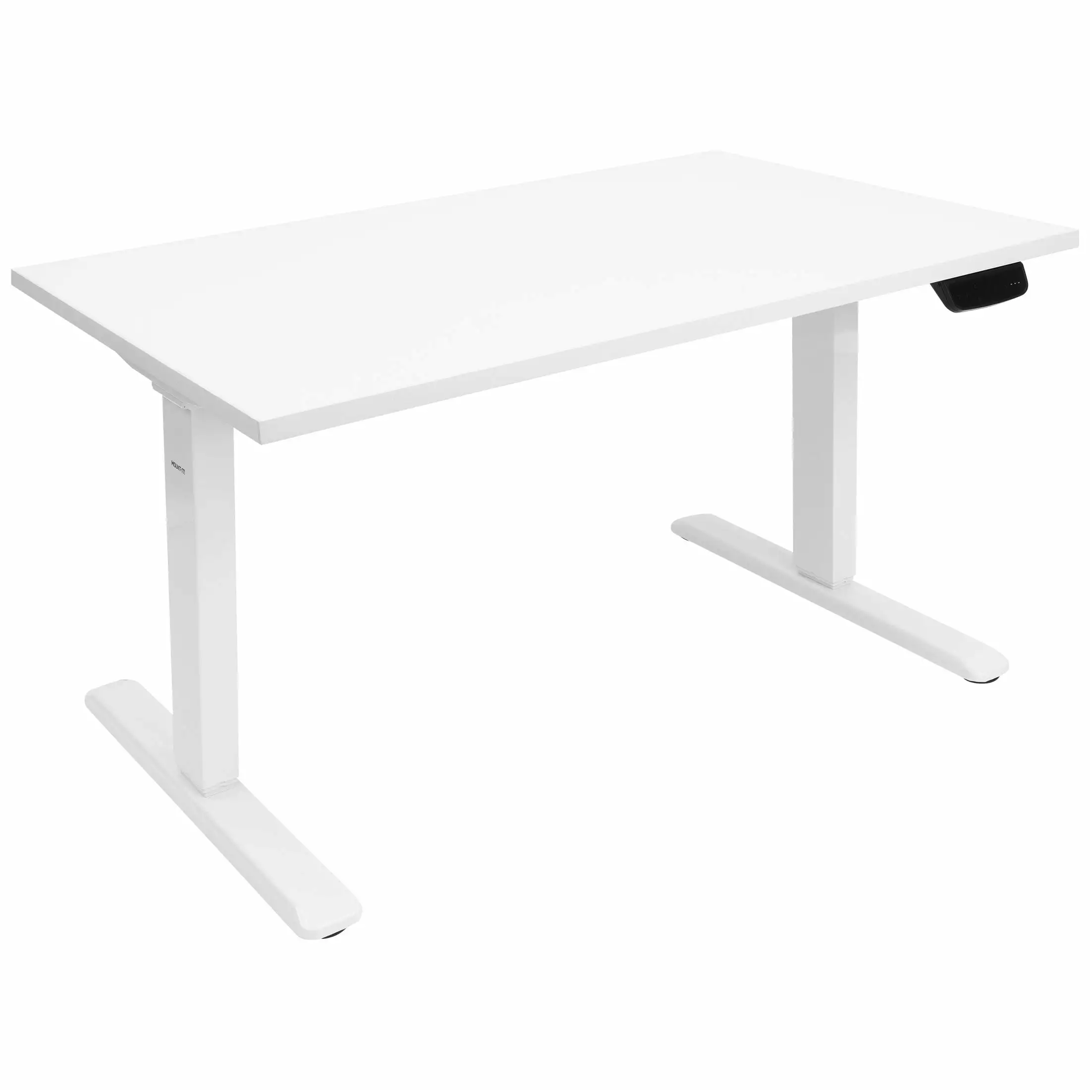 Mount-It! White Electric Standing Desk Adjustable Height Tabletop Home Office